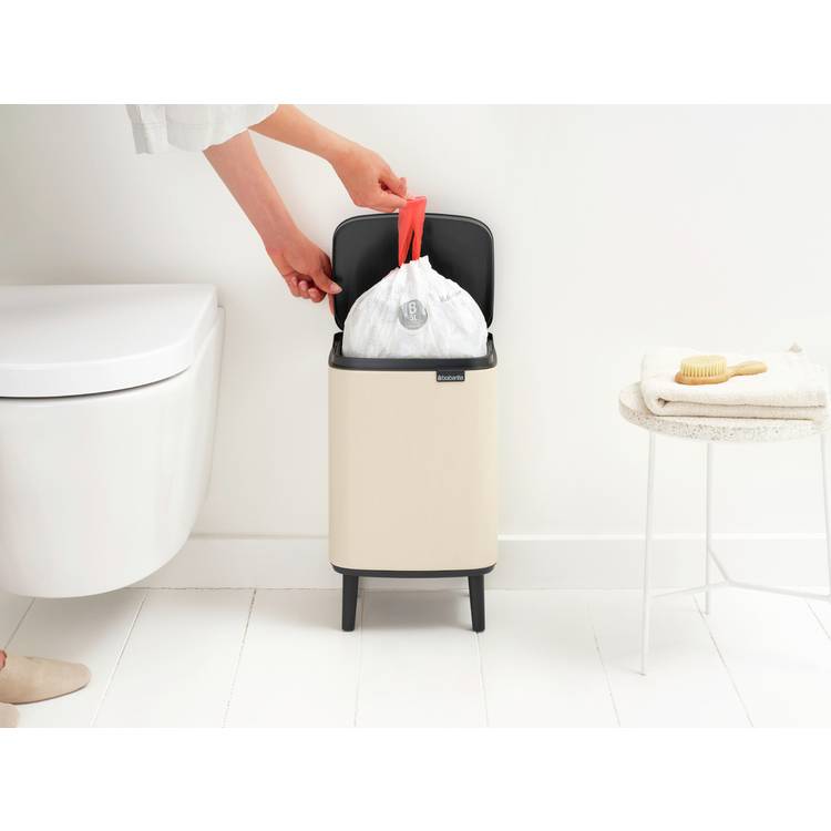 Brabantia Bo waste bin soft beige 7 litre, imported from the UK