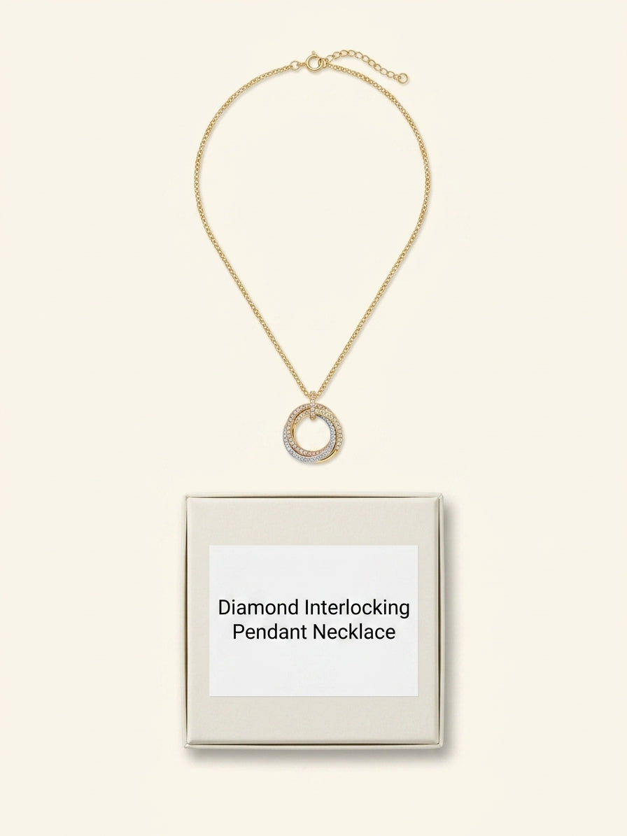 Cartier diamond pendant necklace 18ct gold 1.16ct, UK version