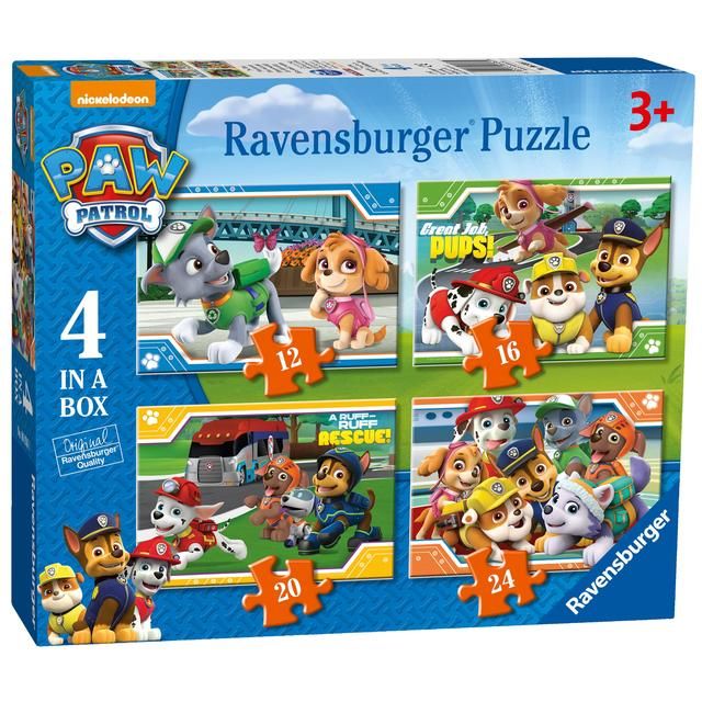 Paw Patrol 4 in a Box Jigsaw Puzzles Toys & Kid's Zone M&S   