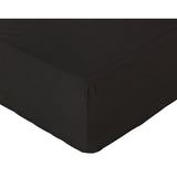 Habitat cotton rich fitted sheet single black - British product