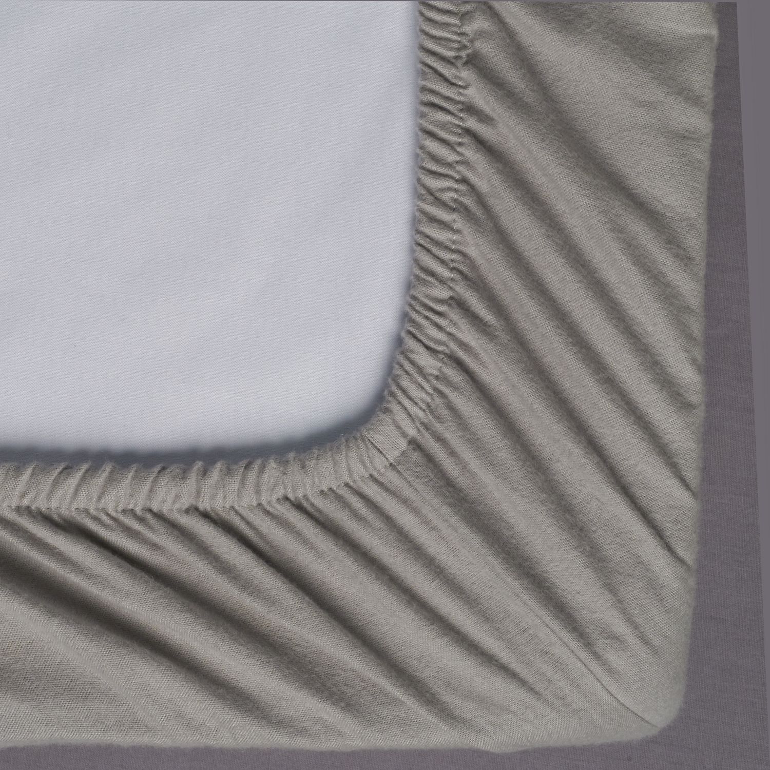 Habitat Soft and Cosy Brushed Cotton Grey Fitted Sheet - KS