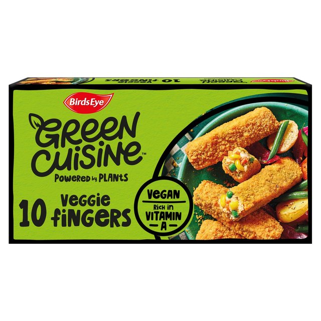 Birds Eye 10 Green Cuisine Vegan Veggie Fingers   284g GOODS M&S   