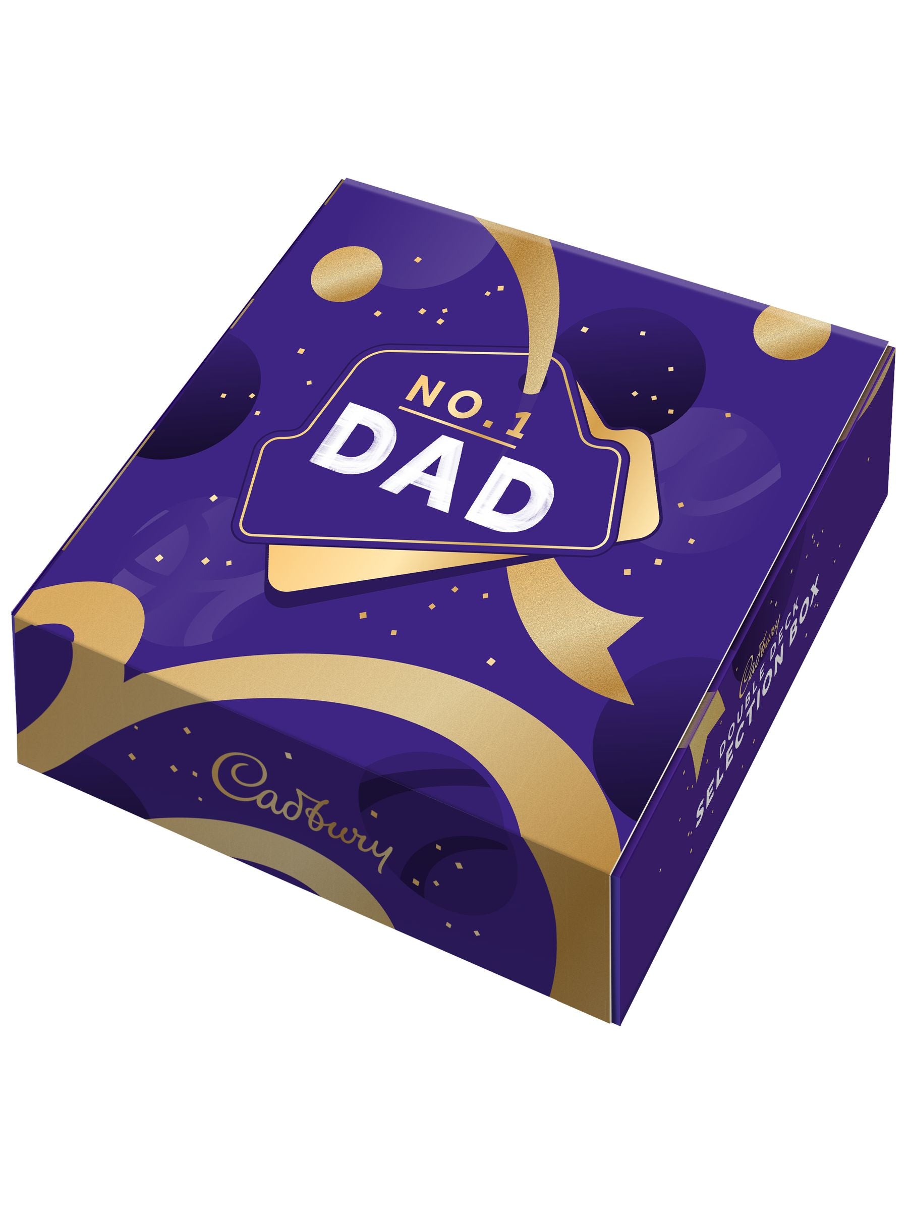 Cadbury Double Deck Schokoladenauswahl Papa Box mit den Maßen 25 x 23 x 6,5 cm - britisches Produkt