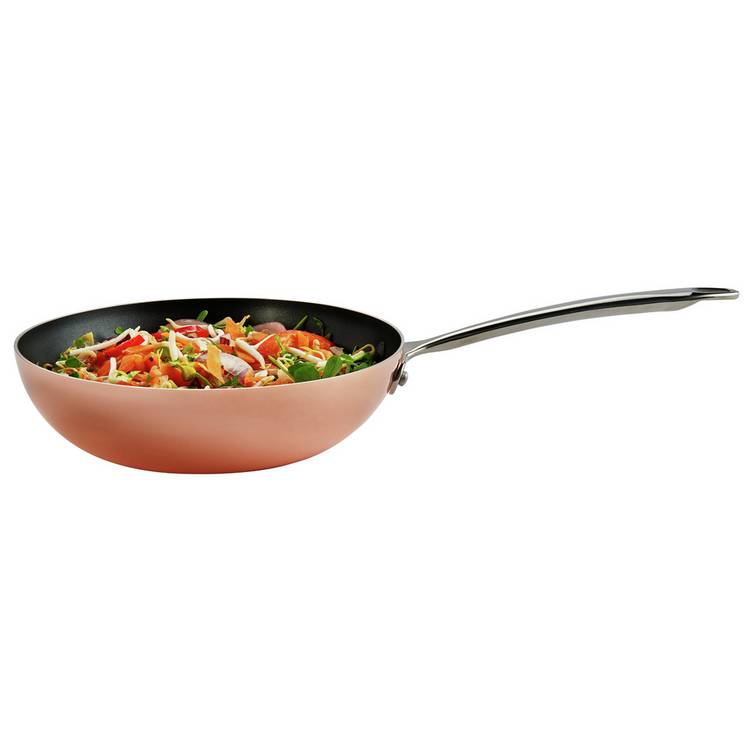 Habitat copper triply frying pan 24cm (British brand)