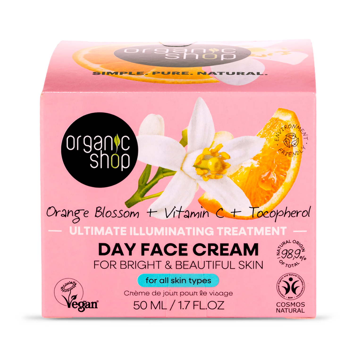 Organic Shop Orange Blossom face cream 50ml (British brand)