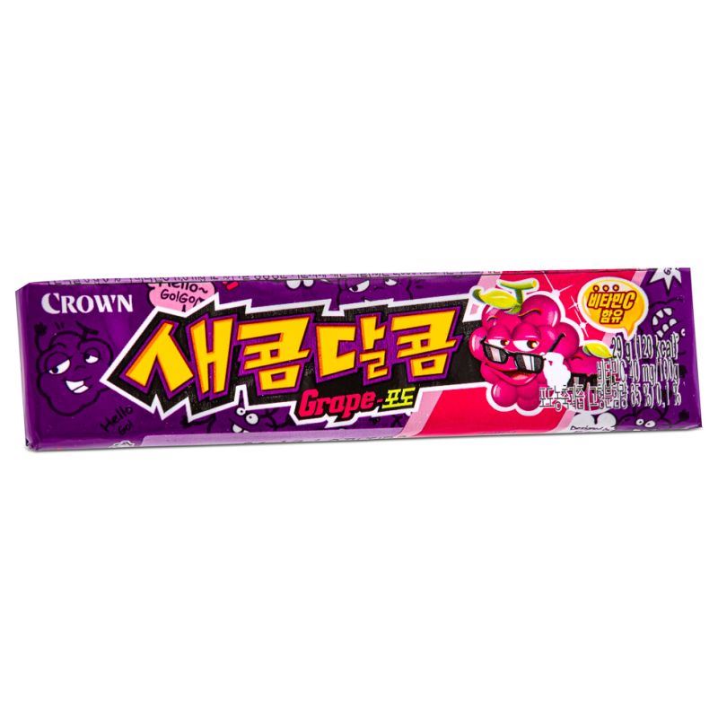 Crown Secom-Dalcom grape chewing candy, UK version