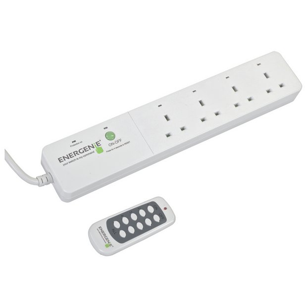 Energenie extension lead surge protected 4 socket 1.8m, imported from the UK