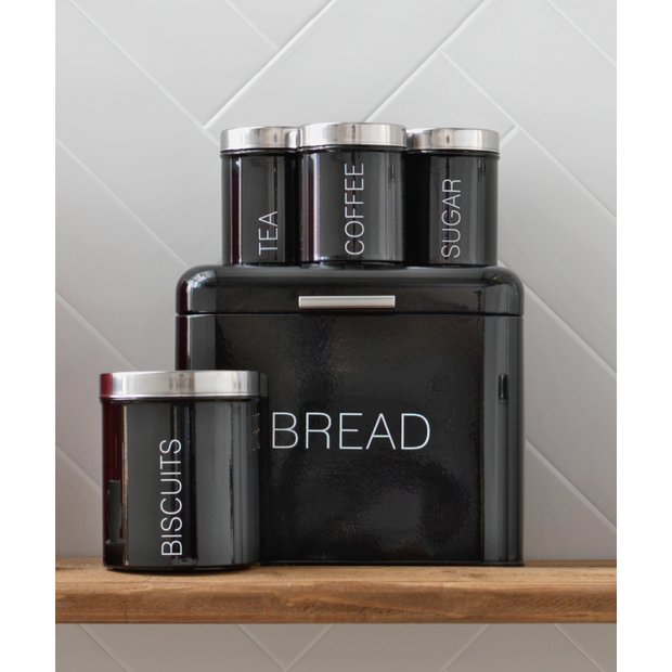 Argos Home 5-piece kitchen storage set jet black - British product