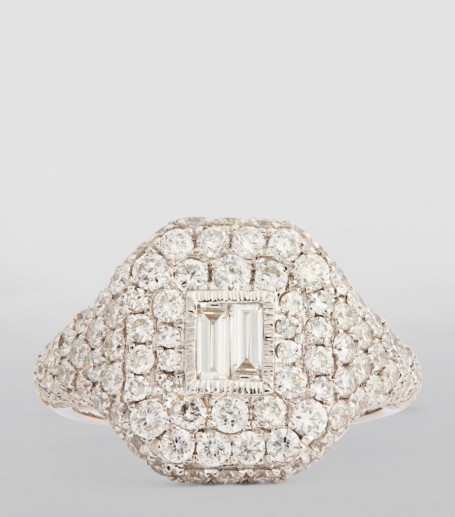 SHAY white gold diamond pinky ring, UK version