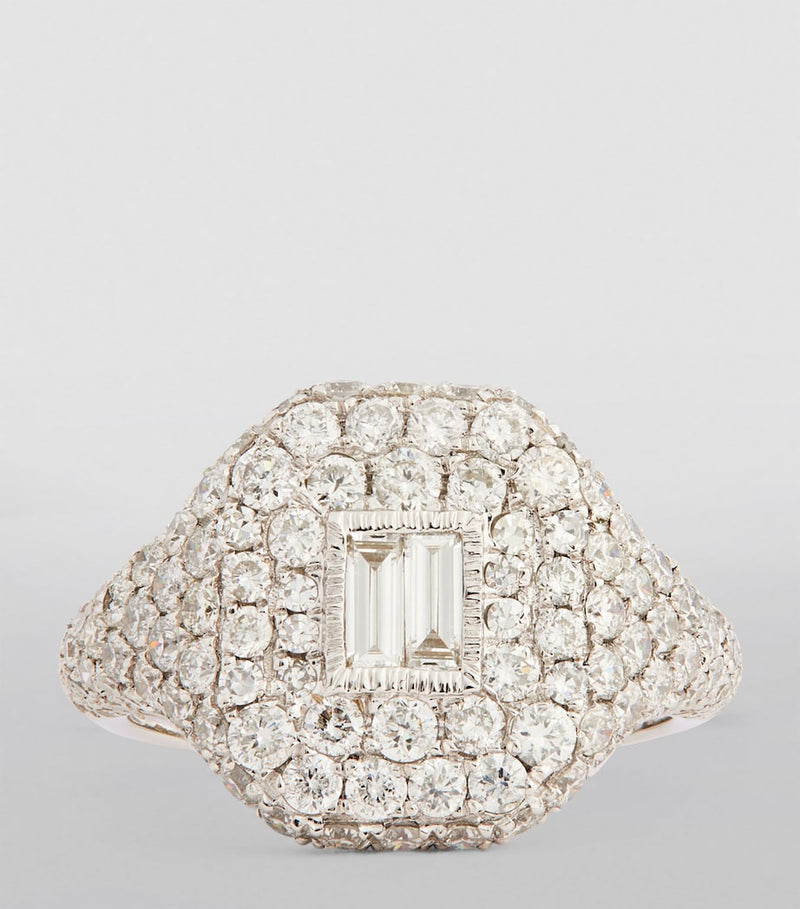 SHAY white gold diamond pinky ring, UK version