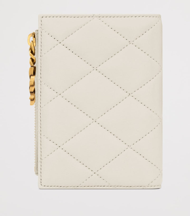 Saint Laurent quilted bifold wallet (British brand)