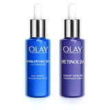 Olay New Year, New Dew with Hyaluronic Acid + Vitamin B5 Day and Retinol Night Serum GOODS Boots   