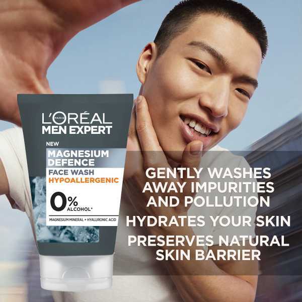 L'oreal Men Expert Magnesium Defence Face Wash 100Ml GOODS Superdrug   