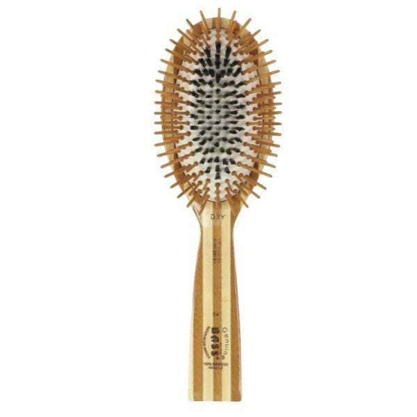 Bass Fusion Brush striped bamboo hair brush, UK version