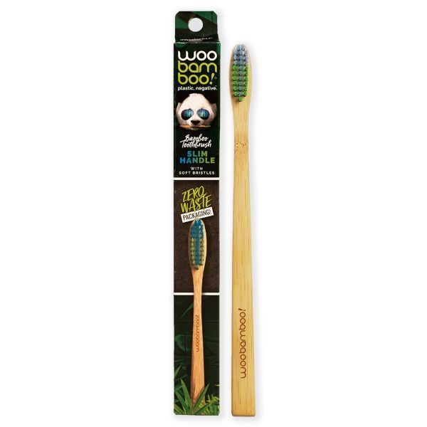 Woobamboo slim soft zero waste toothbrush (British brand)