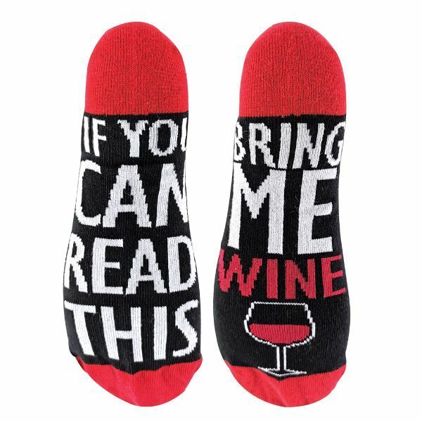 Sock Snob If You Can Read This Bring Me... Socks 4-8 UK GOODS Superdrug Wine  