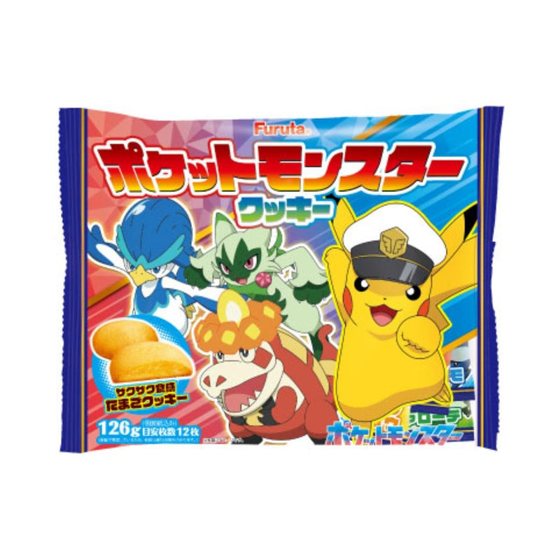 Furuta Pokemon Crunchy Egg Cookies, imported from the UK