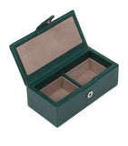 Smythson Panama leather cufflink box, imported from the UK