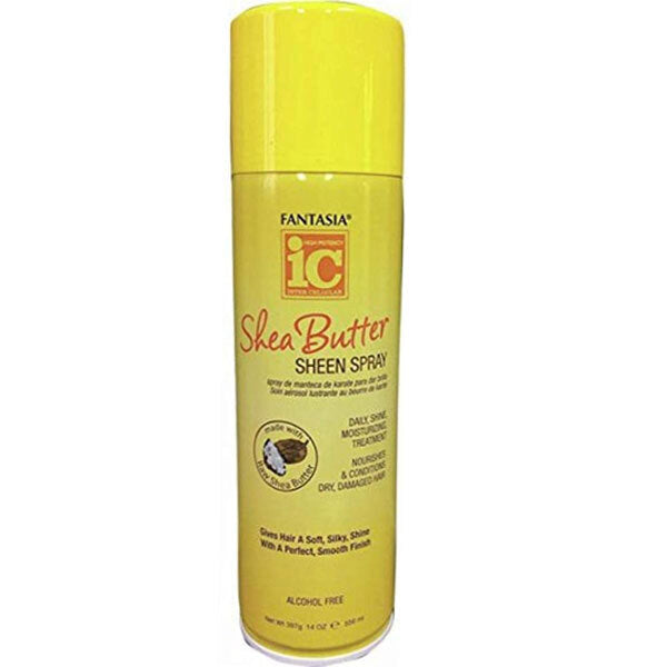 Fantasia shea butter sheen spray, imported from the UK