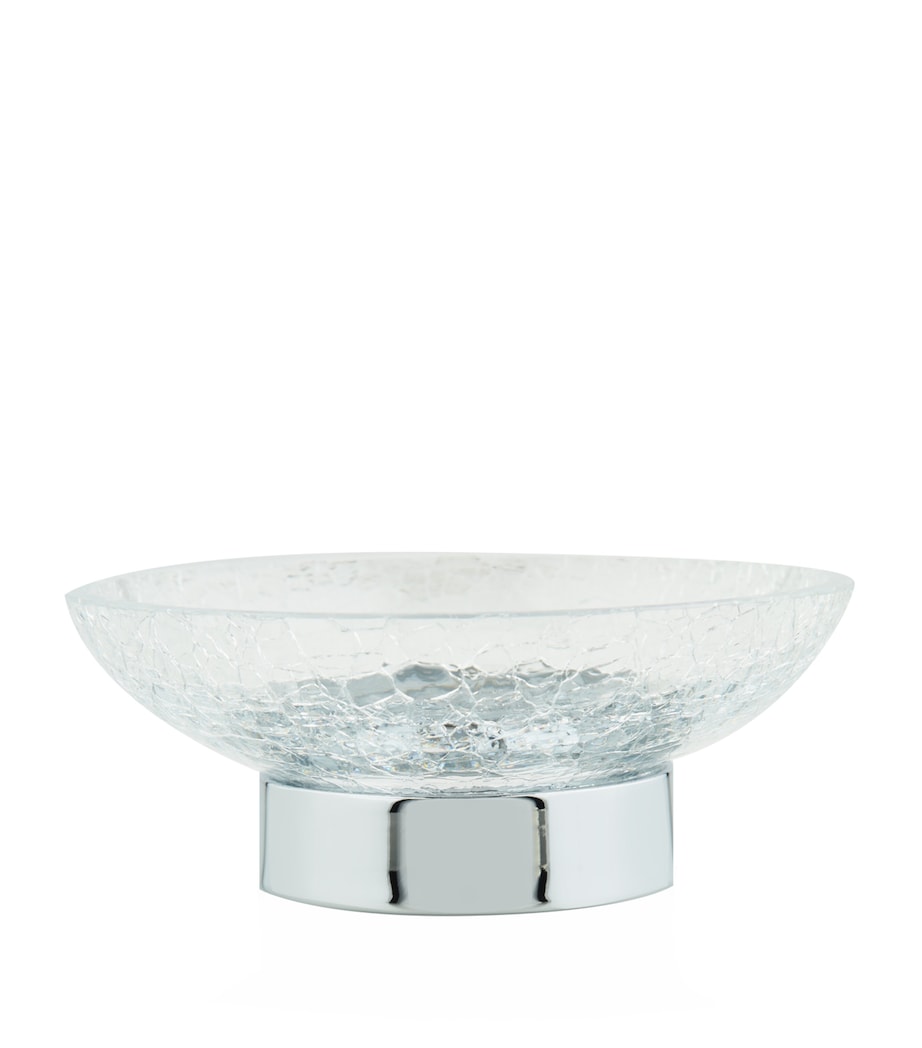 ZODIAC cracked crystal soap dish (British brand)