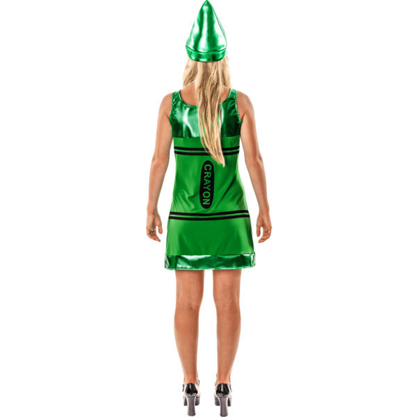 Orion Costumes Womens Green Crayon Fancy Dress Small GOODS Superdrug   