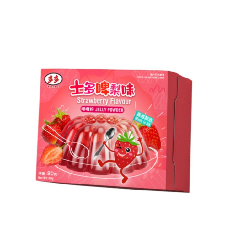 Torto strawberry flavour jelly powder, UK version
