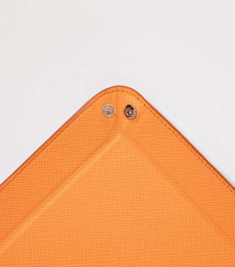 Smythson small leather panama rectangular trinket tray (British brand)
