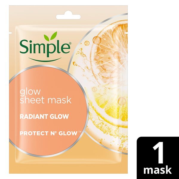 Simple Kind to Skin Radiance Boosting Sheet Mask 1 PC GOODS Superdrug   