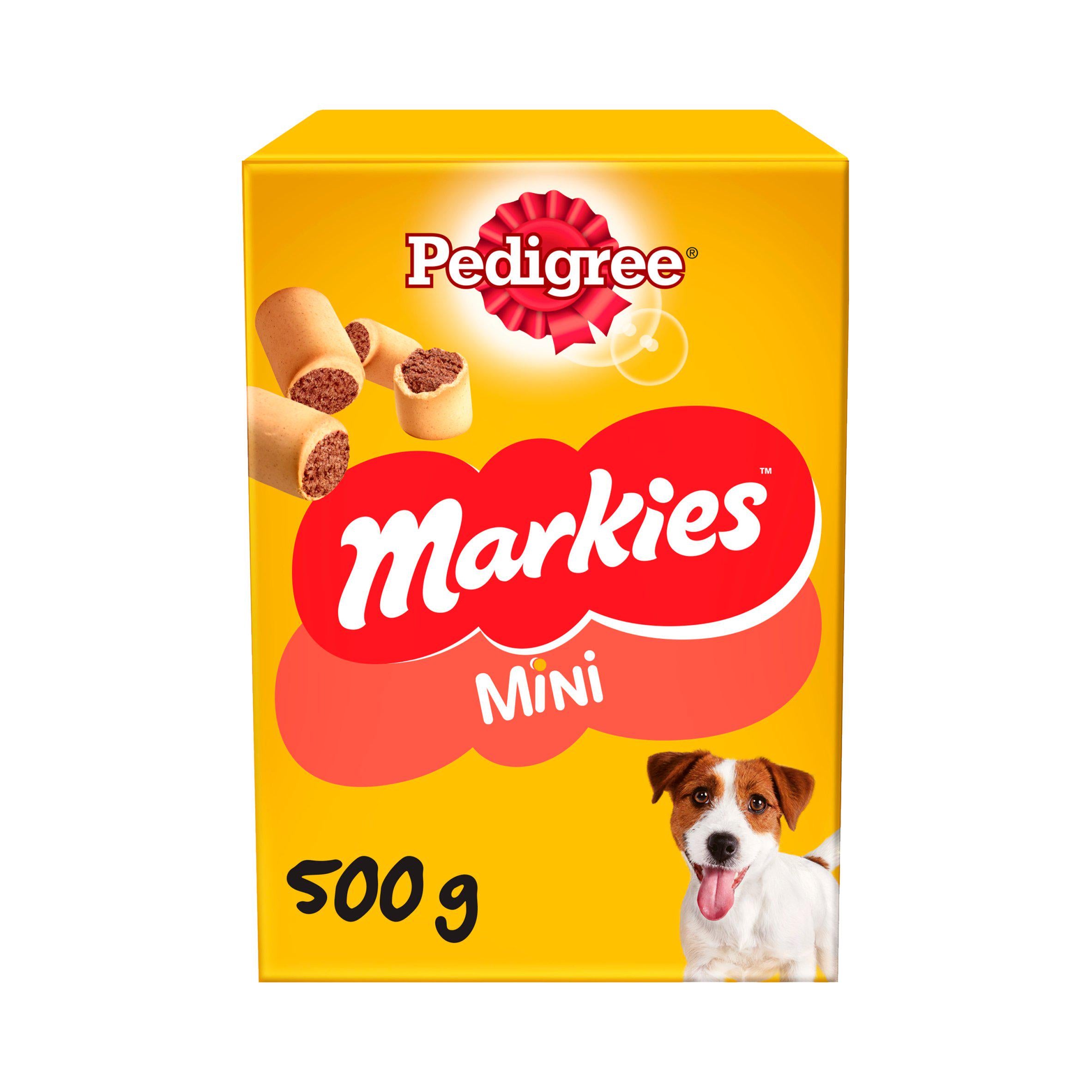 Pedigree Markies Mini Adult Dog Treats Marrowbone Biscuits 500g Dog biscuits Sainsburys   