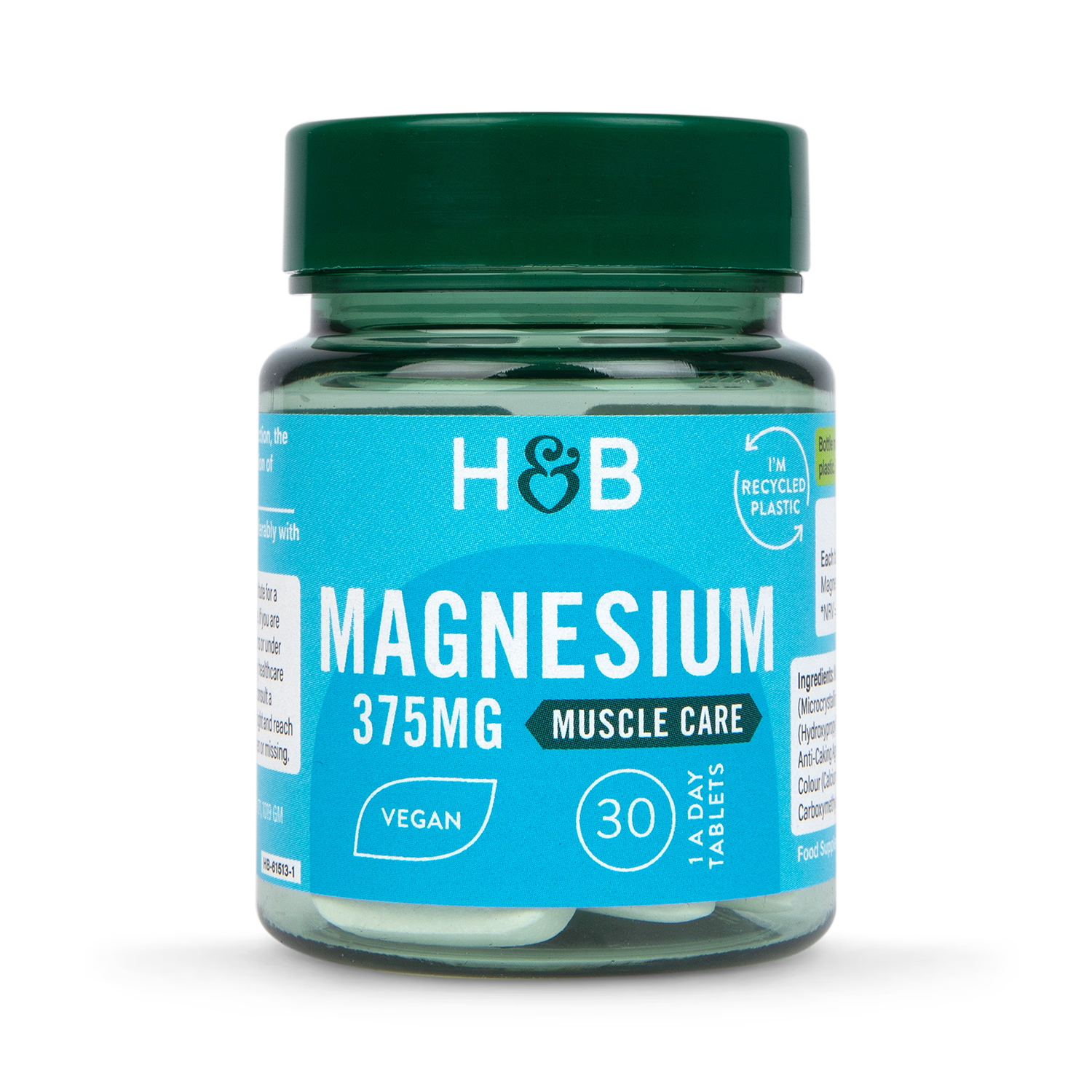 Holland & Barrett Magnesium 375mg 30 Tablets, imported from the UK