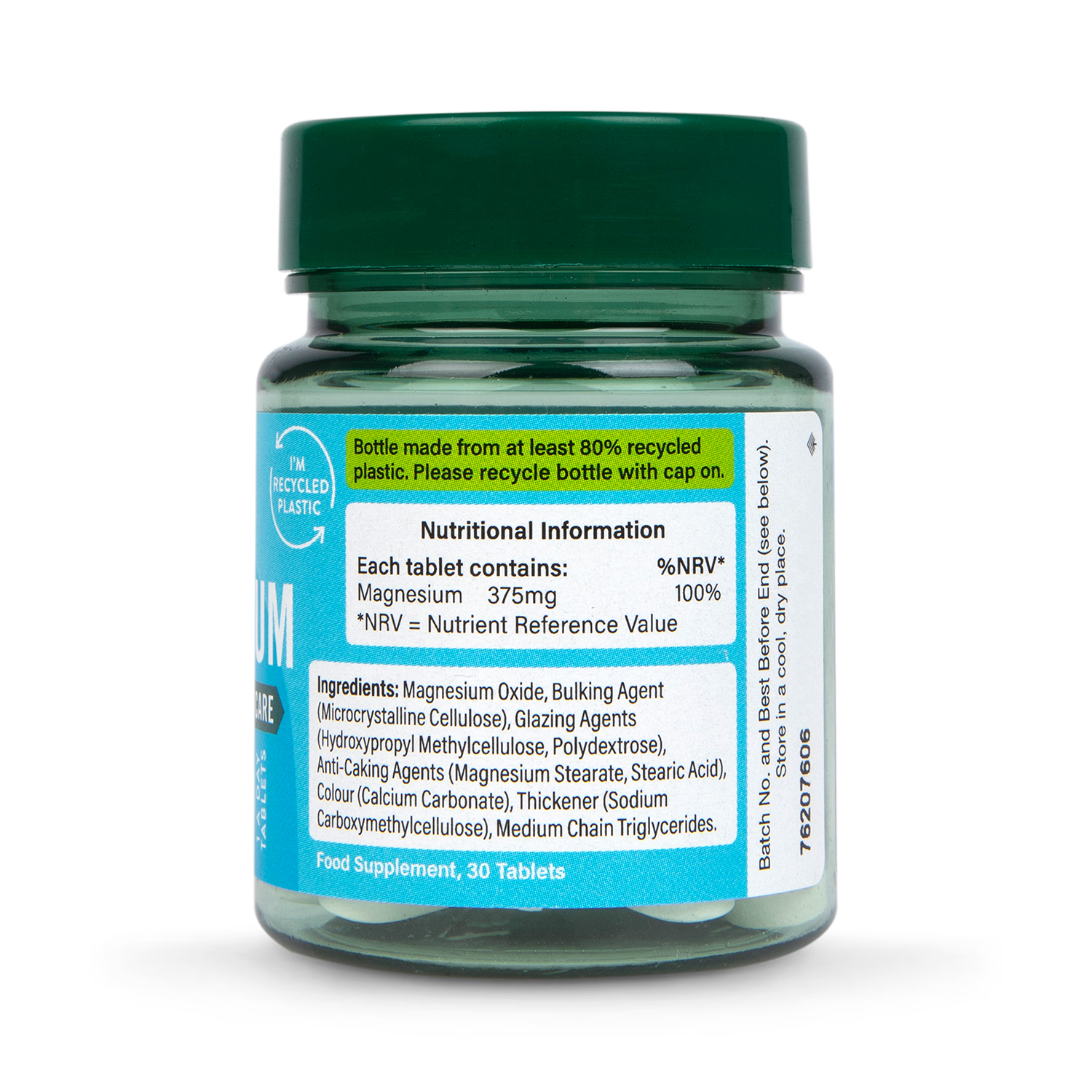 Holland & Barrett Magnesium 375mg 30 Tablets, imported from the UK