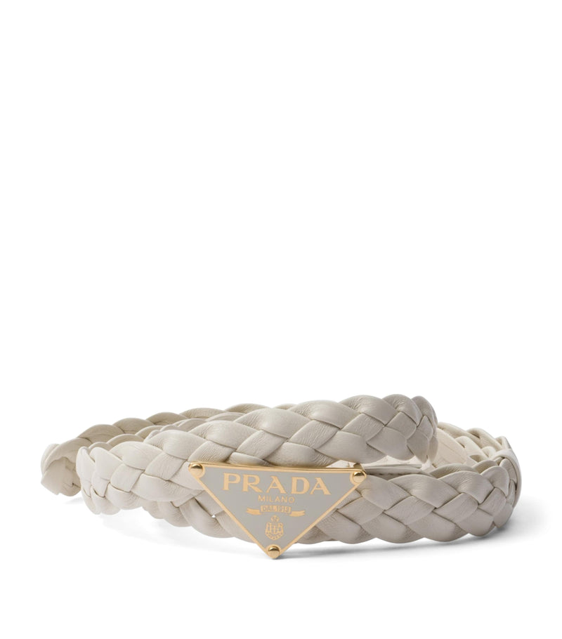 Prada Nappa braided leather belt 2cm wide (British brand)