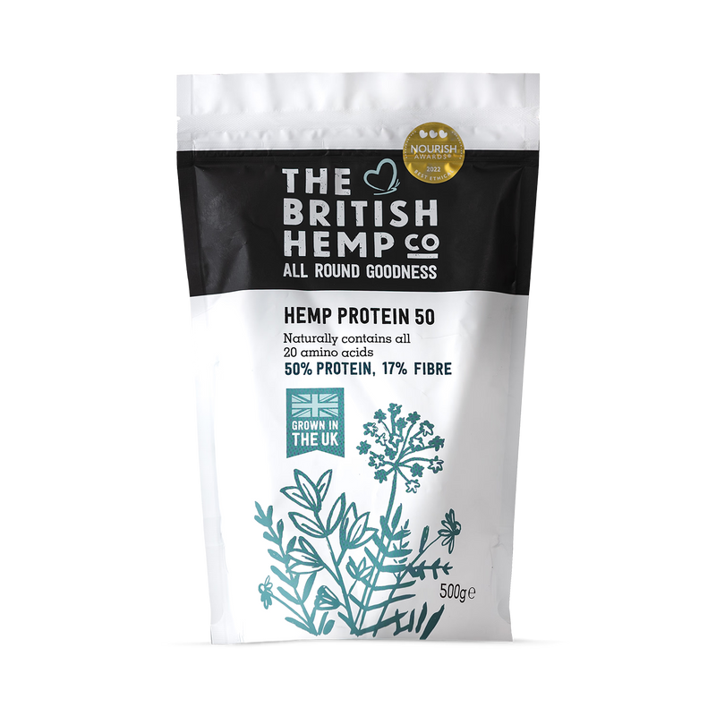 The British Hemp Co hemp protein powder 50% 500g - British product