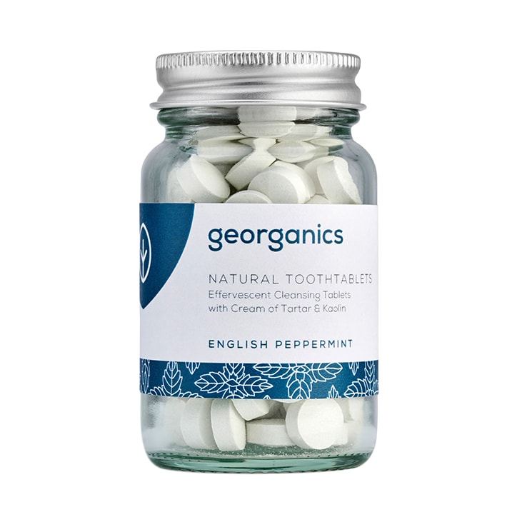 Georganics Toothpaste Tablets - English Peppermint 120 tablets GOODS Holland&Barrett   