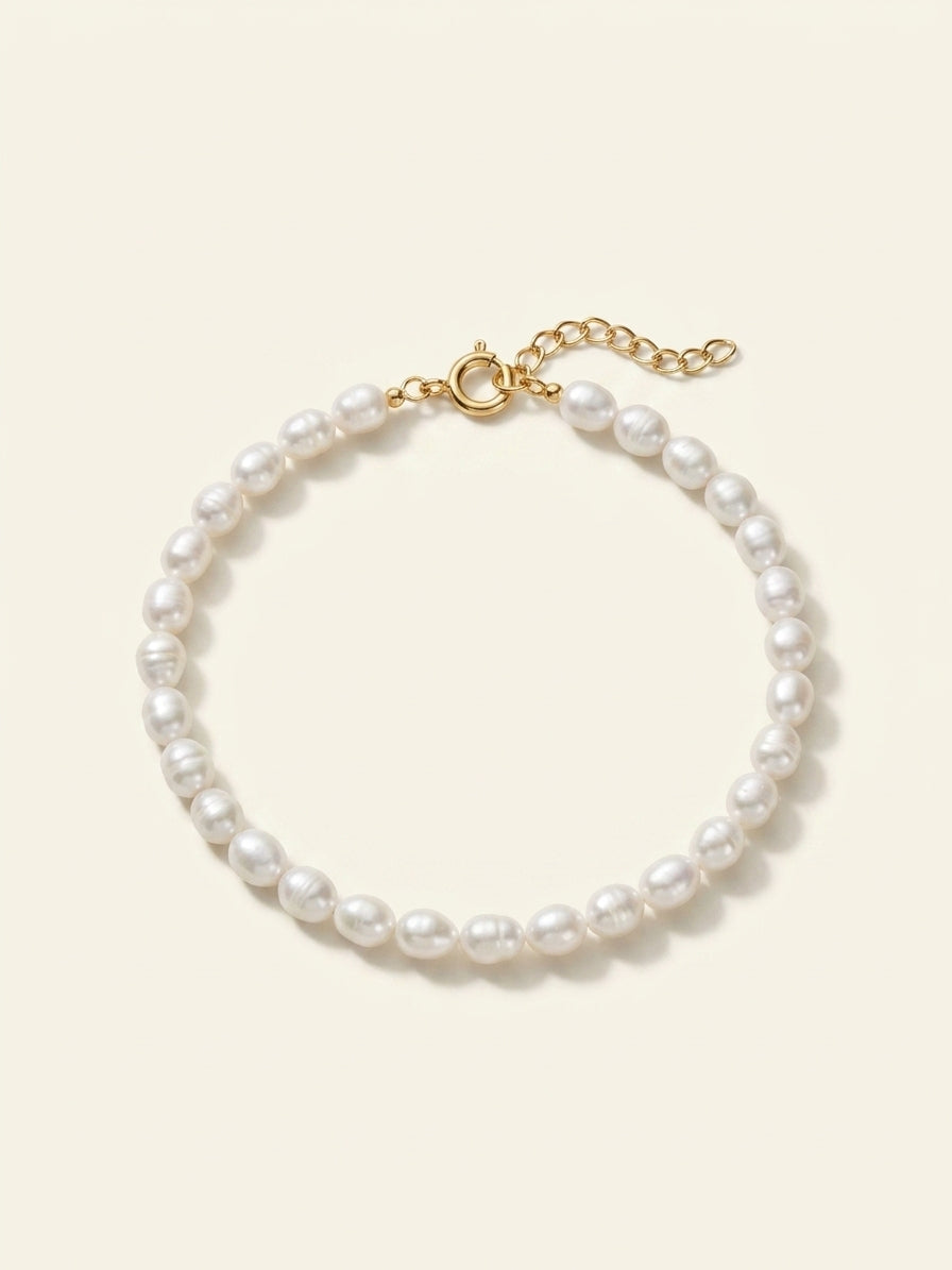 Prada pearl necklace gold-plated metal 35cm, imported from the UK