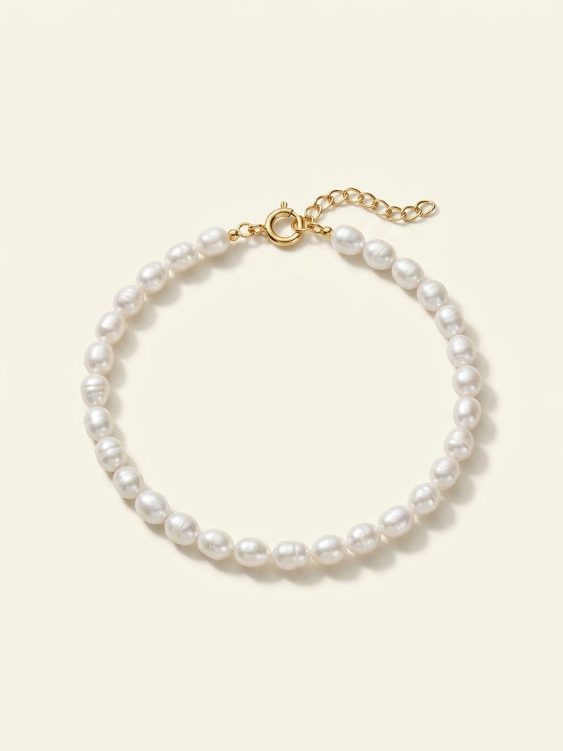 Prada pearl necklace gold-plated metal 35cm, imported from the UK