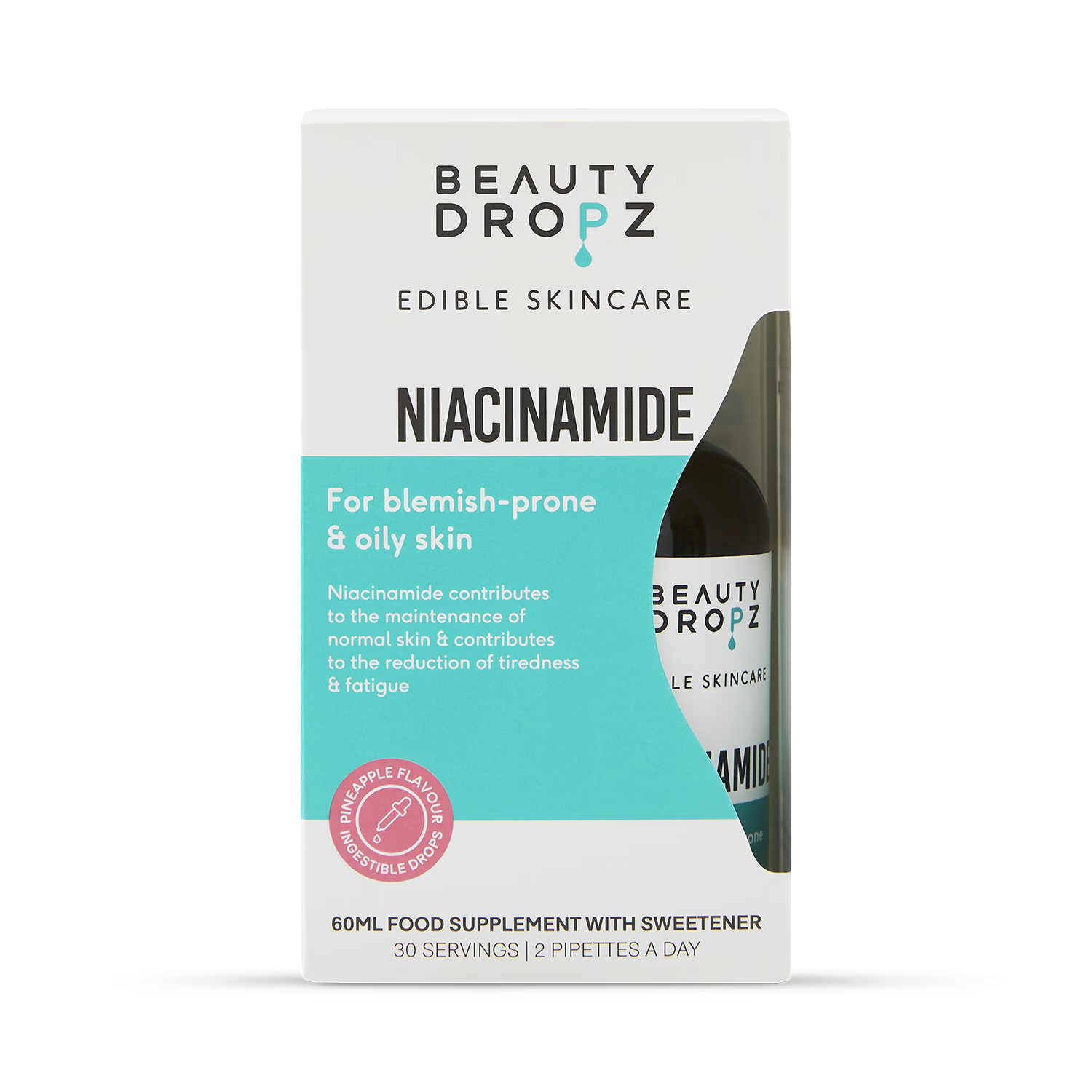 Beauty Dropz Niacinamide edible drops 60ml (British brand)