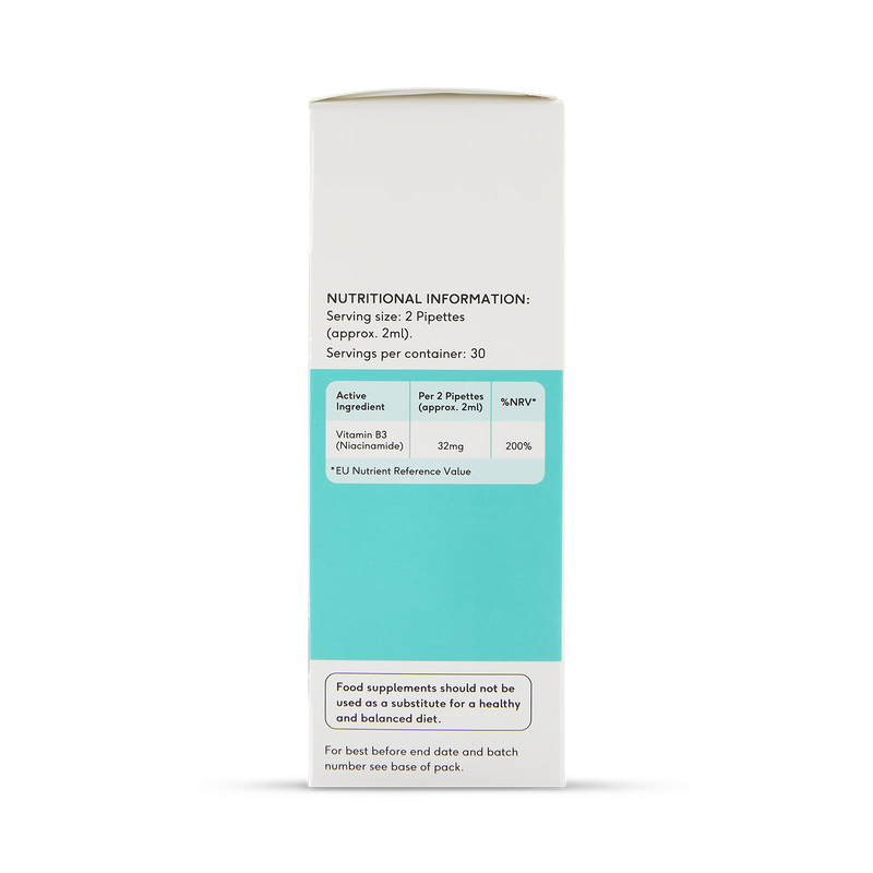 Beauty Dropz Niacinamide edible drops 60ml (British brand)