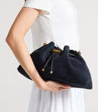 Jimmy Choo medium suede cinch shoulder bag (British brand)