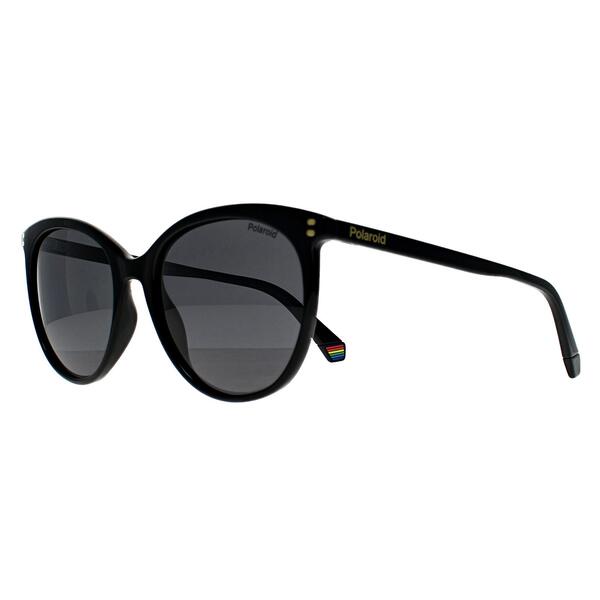 Polaroid black cat-eye polarised sunglasses - British product