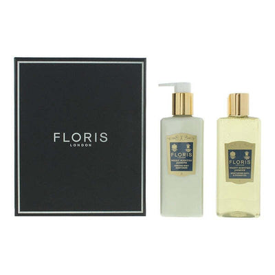 Superdrug Floris Night Scented Jasmine Body Lotion and Shower Gel Gift Set 2 x 250ml- Buy online at McGrocer