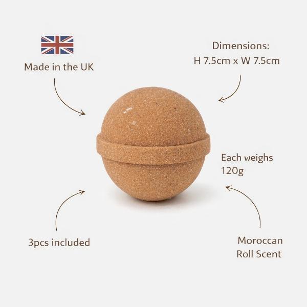 Candlelight bath bomb set Samarkand 3-pieces, imported from the UK