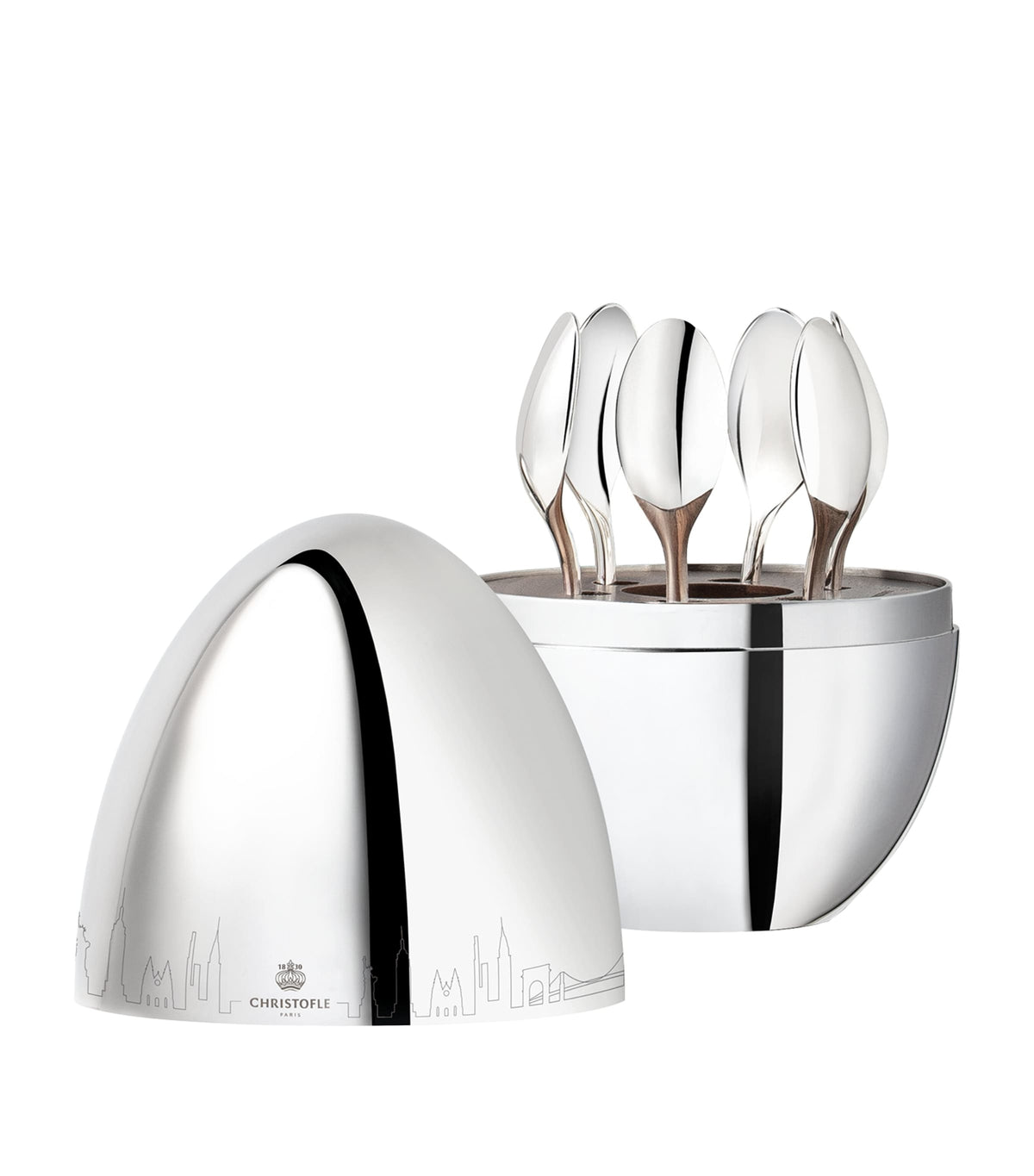 Christofle New York Mood 6-piece espresso spoon canteen - British product
