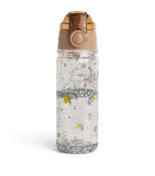 Konges Sløjd glitter lemon water bottle with carry strap - British product