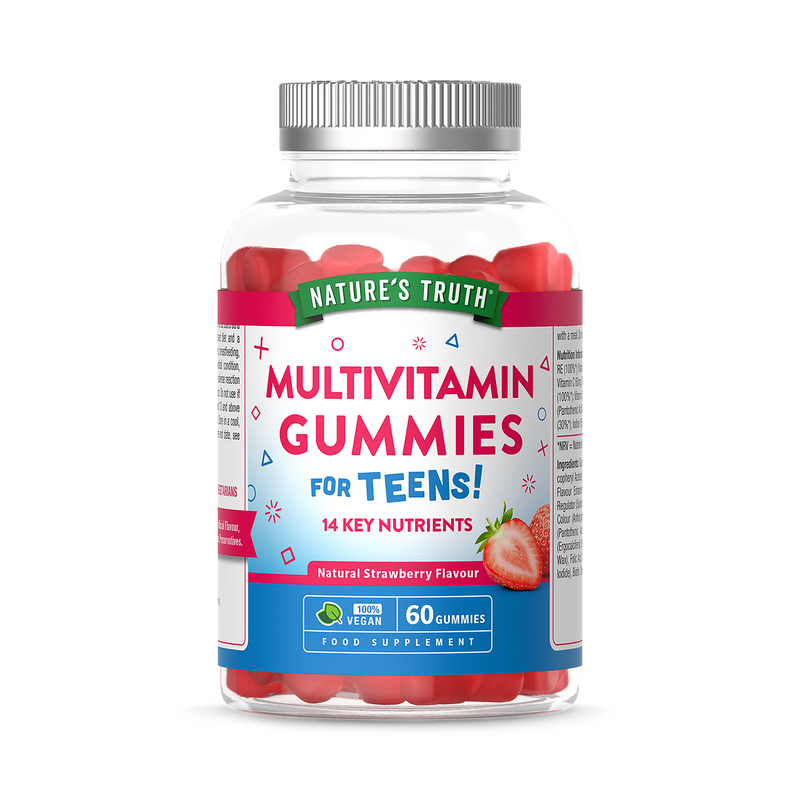 Nature's Truth strawberry multivitamin gummies 60 count, imported from the UK