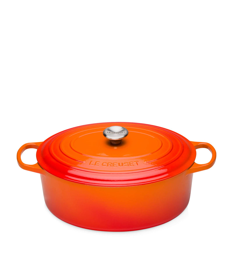 Le Creuset cast iron casserole oval dish 40cm, UK version