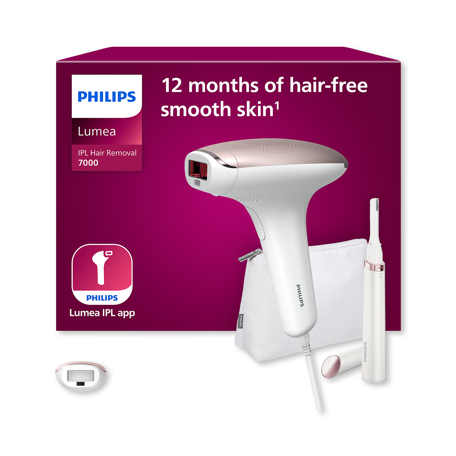 Philips Lumea 7000 IPL hair removal device (British brand)