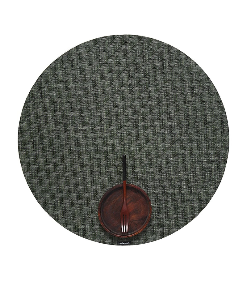Chilewich TerraStrand Foxtail round placemat 38cm - British product