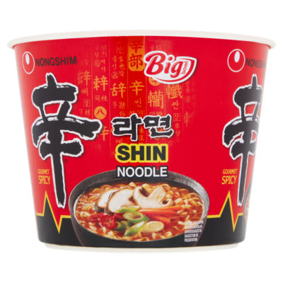Nongshim Shin Noodle hot and spicy cup noodles 114g, imported from the UK