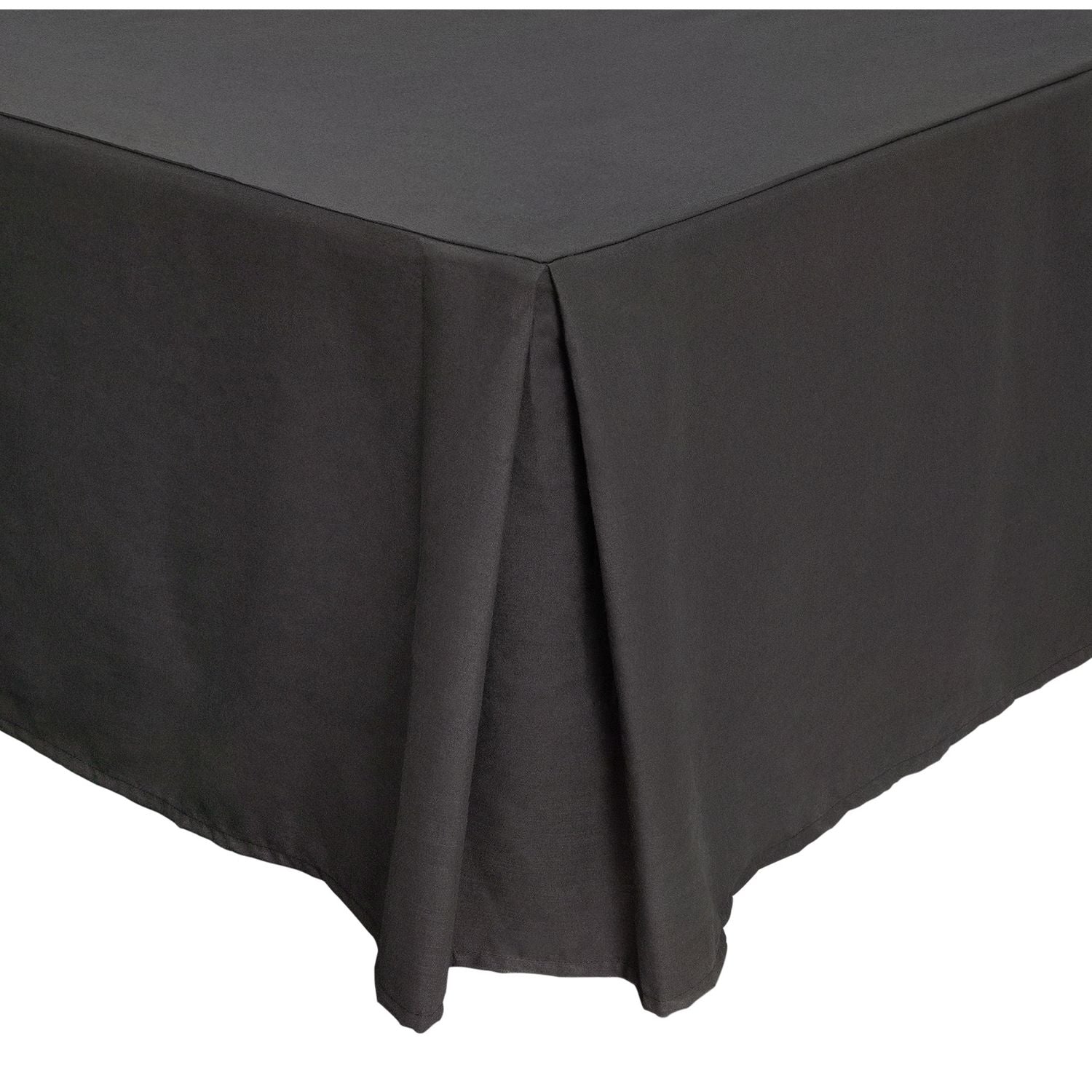 Argos Home Easycare Plain Black Valance - Double